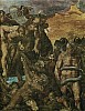 Michelangelo 1537-1541 Chapelle Sixtine Le Jugement Dernier  Detail Damnes avec des demons et Minos.jpg